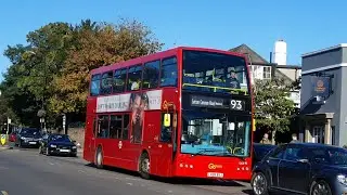 Route 93 Sutton Common Curtailment DOE40 Optare Olympus at Wimbledon Village