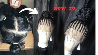HOW TO: MAKE A SHUKU STYLE FULL LACE WIG/how to make a full lace shuku Ghana weaving style in detail