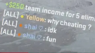 why cheating?