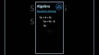 Algebra || Equation solving || ✅ #shortsfeed #algebra  #algebraproblemsolving