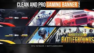 Clean and Pro Gaming Banner Template - Free Download | FezoDesigns