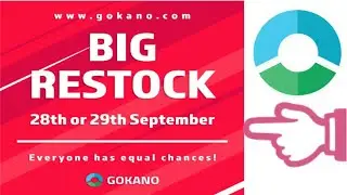 Gokano restock alert September 2017