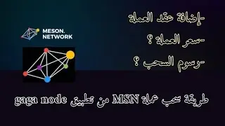 طريقة سحب عملة Meson Network MSN من إيردروب Gaga node . و بيعها مباشرة