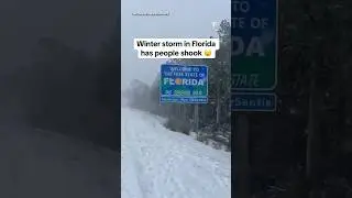 Winter storm in Florida has people shook 😮 #Florida #Snow #WinterStorm