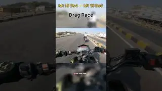 Mt 15 Bs4 Vs Mt 15 Bs6 Drag Race #trending #bikers #dragrace #shorts #reels #rider #rider #mt15