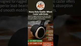 Twin Wheel Caster for Office & Medical Use | Smooth & Silent
