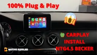 How to Install CARPLAY & Android Auto in ANY BECKER Mercedes NTG4.5 - 100% PlugPlay - Motivesupplies