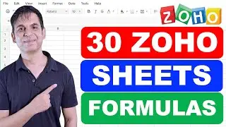 30 базовых формул в Zoho Sheets, которые вы ОБЯЗАНЫ знать! 🚀 (Полное руководство для начинающих)