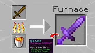 MINECRAFT, BUT SMELTING GIVES YOU OP ITEMS!