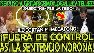 LILLY TELLEZ ENLOQUECE Y LANZA GRITOS QUISO ROMPER SESION PERO LE CORTAN MEGAFONO Y LLORA