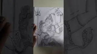 bholenath, parvati drawing photo by chetan art 🎭#drawing #art #bholenath #trending #penting #sketch