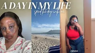 A DAY IN MY LIFE: GRWM ,install my wig with me beach day , cooking+ many more