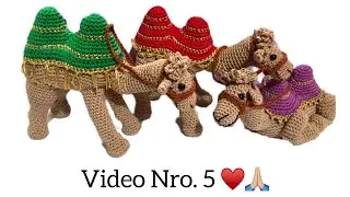 Camello amigurumi paso a paso| Cabeza. Pesebre o nacimiento video 5 ♥️🙏🏼