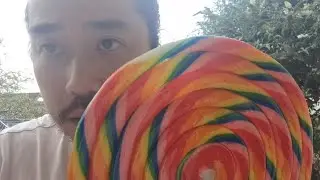 DUTCH ASMR - LARGEST RAINBOW LOLLIPOP 🍭 MOUTH SOUNDS & LICKING🍭  [ENG Subtitles]