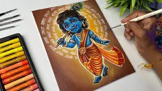 Little Krishna Acrylic Painting 🎨 | Janmashtami Special | How to Paint Krishna Step by Step
