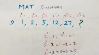 MAT question 1 for practice
