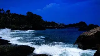 🌊 NATURAL OCEAN WAVES AT NIGHT – RELAXING SOUNDS FOR SLEEP