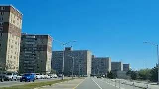 Driving - Cross Bay Blvd - Far Rockaway, Queens, New York. April 2024