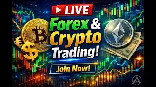 🔴 LIVE Forex & Crypto Trading | BTC ETH + GOLD (XAUUSD) Setup | Entry SL Target