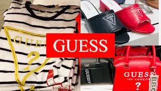 GUESS FACTORY STORE BAGS CLOTHES SHOES SHOP WITH ME