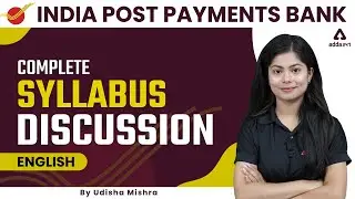 COMPLETE SYLLABUS DISCUSSION | IPPB Recruitment 2022 | English by Udisha Mishra