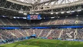 Gazprom Arena - largest Colosseo LED ribbon: Goal graphics