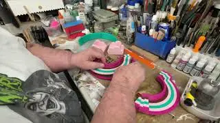 How to make a 3d rainbow bank