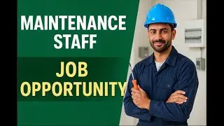 Maintenance Staff Required in Karachi | 12/24 Hours Duty
