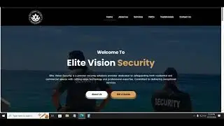 Professional Security Company Website Design - Security Services Website Design