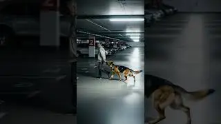 German Shepherd Pulls Owner Away Moments Unexpected Hero Moves #doglover #pets #canine