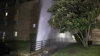 Water main break causes flooding at Justice apartments