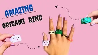Origami Paper Ring | Origami Paper Ring Frog and Pig | How to make Paper Ring