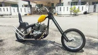 Yamaha Virago 535 custom 70s Chopper by  Easternbobber Malaysia