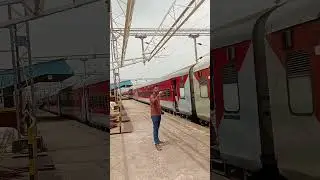 Train Overtaking MEMU ❤️ #accoach #traintravel #besttrainvideos #bullettrainindia #trainjourney #2ac