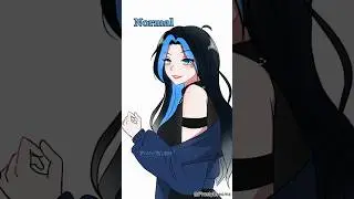 A challenge to draw your OC in different ways..💙✍🏻 #shorts #ocanimation #frostydreams