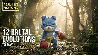 Digimon Real Life - 12 Brutal Evolutions - Rookie To Mega - Too Scary? - Remagined With AI