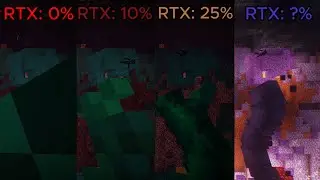 Twisting Vines and Water Bucket MLG in Minecraft but at Different RTX: