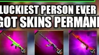 GOT ALL GUN SKIN PERMANENT || BEST TRICK | FREE FIRE CRATE OPENING