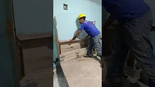 cama flutuante feito com concreto e porcelanato parte 2