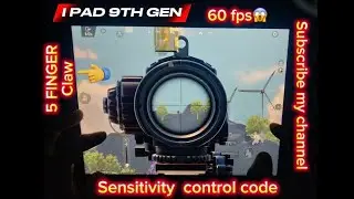 I PAD 9TH GEN 😱sensitively control code 🥵#pubgmobile #viralvideo # viral #trinding📈🎮 plzz 1k views ✅
