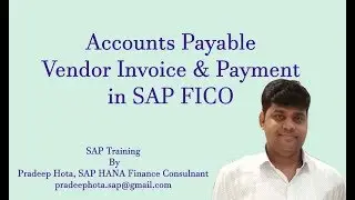 Accounts Payable in SAP FICO | Vendor Invoice in SAP FICO | Vendor Payment | Outgoing Payment in SAP