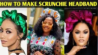 Как сделать резинку для волос Scrunchie | Резинка для волос Scrunchie | как кроить и шить | Оборки | головные уборы | своими руками