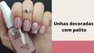 Flores feitas com palito de unha #shorts
