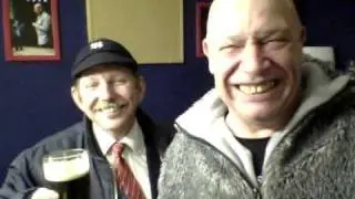 Buster Bloodvessel and Max Splodge backstage with Rat Boy