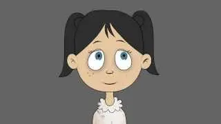 girl front eye test