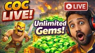 🔴 Live Unlimited Gems In COC #live