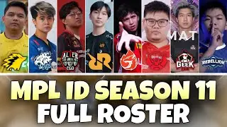 The OFFICIAL ROSTER for ALL 8 TEAMS in MPL ID SEASON 11&hellip; 🤯