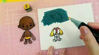 Draw and Color Encanto Antonio's costume and hair