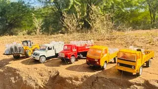 DIY mini tractor truck mud by mini stock bottle supply and lodging | mini toys tractor truck video 