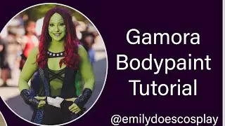 Gamora Body Paint Tutorial 🪐 Guardians of the Galaxy Cosplay